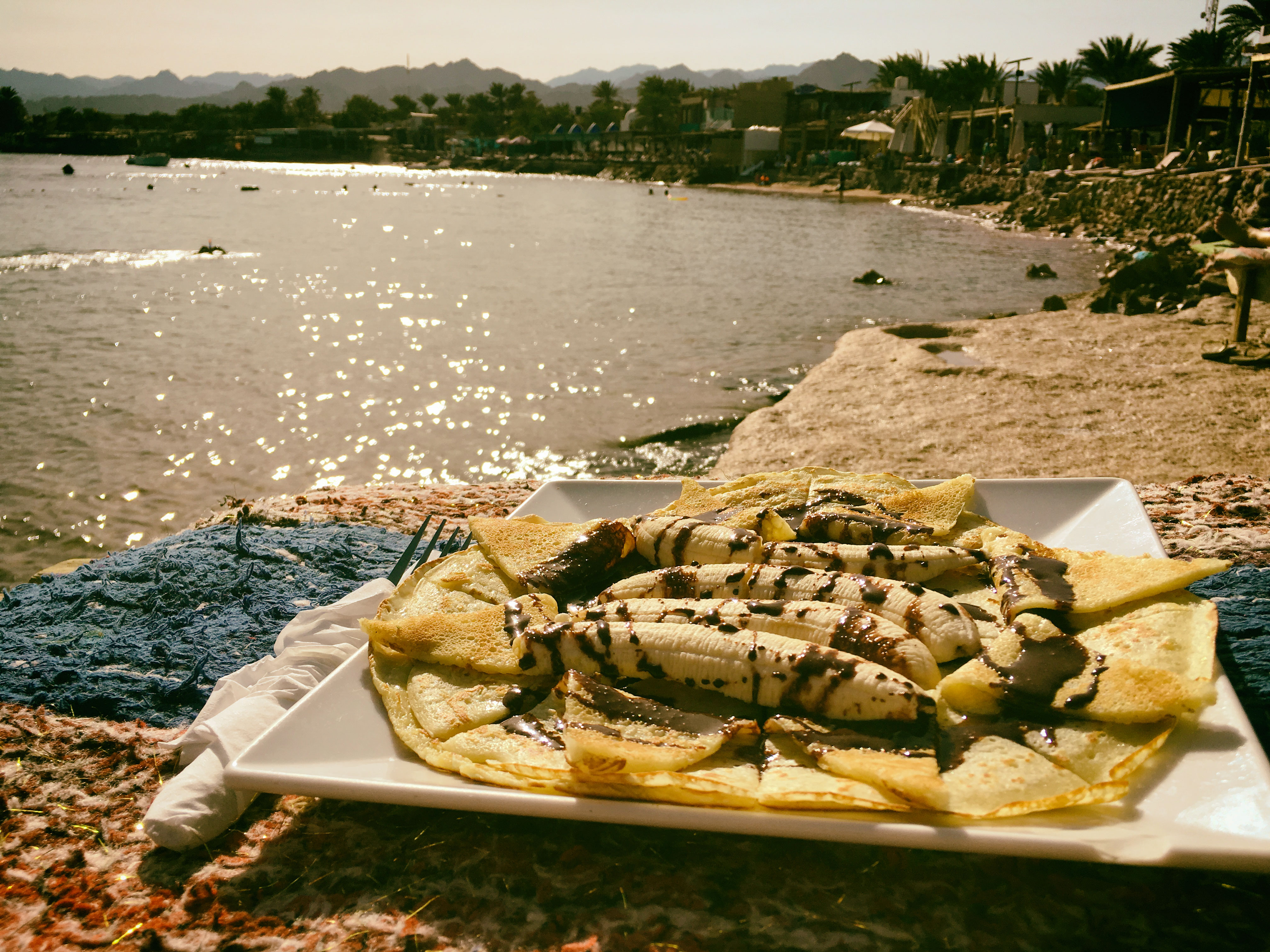 Mittagspause am Strand von Dahab
